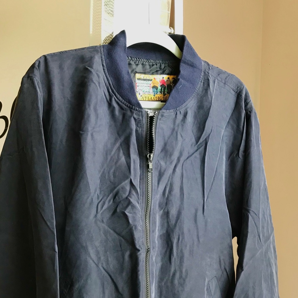 Vintage 100% silk bomber jacket
